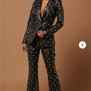 Claire Embellished Pant and the Sassy But Classy Sweater- Black 2 piece Outfit